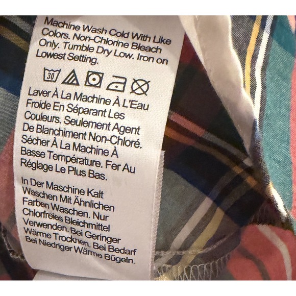 J. Crew Snowy Stewart Tartan Plaid Poplin Wm S Smocked Puff Sleeve Holiday Shirt - Picture 10 of 10